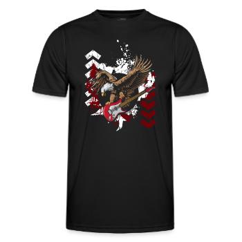 Trash Polka Trash Cool Noir - T-shirt sport Homme - noir - Devant - AI Model Male 178 dark (178cm)