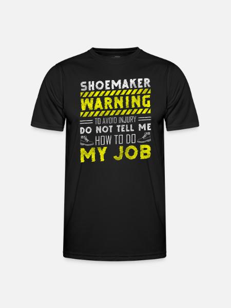 Shoemaker Shoes Leather Boots - Men's Functional T-Shirt - black