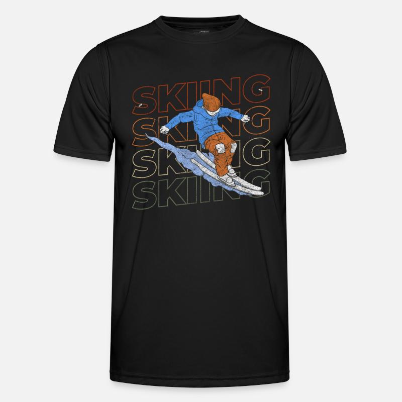 Snowboarden Sport Abfahrt Skiurlaub Männer Funktions-T-Shirt