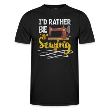 Tailor Scissors Sewing - Men's Functional T-Shirt - black - Front - AI Model Male 178 dark (178cm)