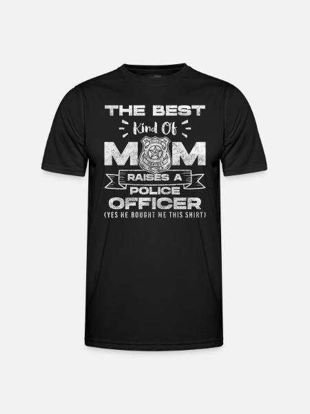 Police Stop Uniform Siren - Men's Functional T-Shirt - black