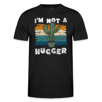 Pflanze Wüste Wasser Stechen - Männer Funktions-T-Shirt - Schwarz - Vorne - AI Model Male 178 dark (178cm)