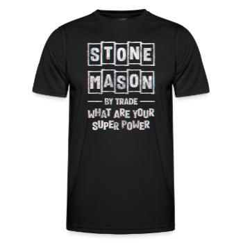 Artisanat de travail de sculpteur - T-shirt sport Homme - noir - Devant - AI Model Male 178 dark (178cm)