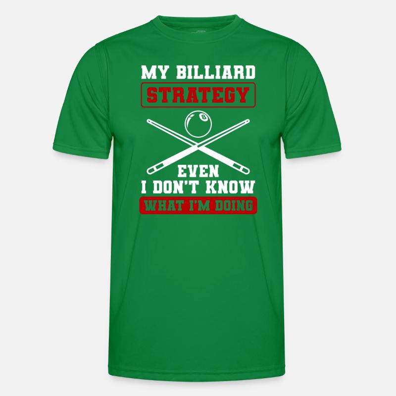 Billiards Training Cue Billiard Balls Men's Functional T-Shirt