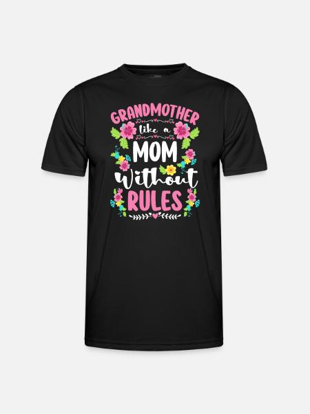 Grand-père grand-mère bébé - T-shirt sport Homme - noir