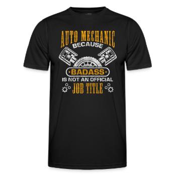 Automechaniker Reparatur Garage Autoschrauber - Männer Funktions-T-Shirt - Schwarz - Vorne - AI Model Male 178 dark (178cm)