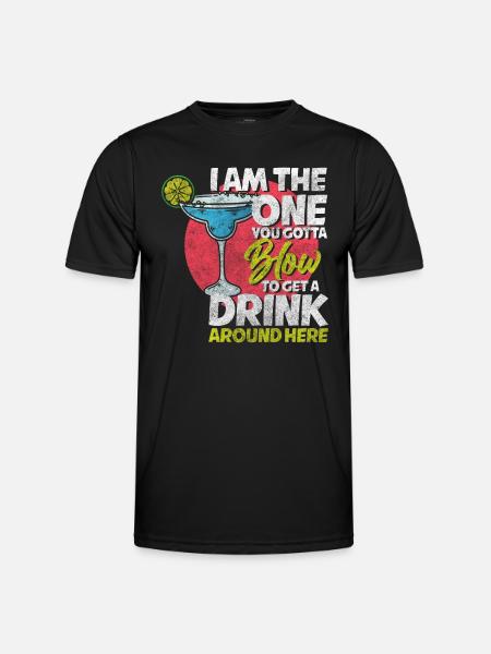 Bar Waiter Shaker Humor - Men's Functional T-Shirt - black