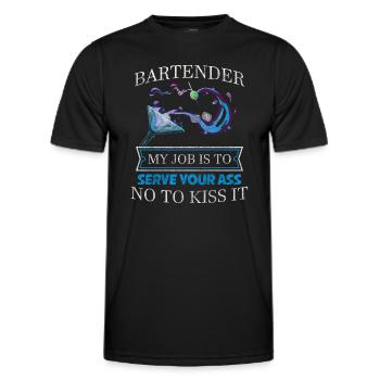 Bar Disko Getränke - Männer Funktions-T-Shirt - Schwarz - Vorne - AI Model Male 178 dark (178cm)
