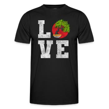 Bonsai Züchter - Männer Funktions-T-Shirt - Schwarz - Vorne - AI Model Male 178 dark (178cm)