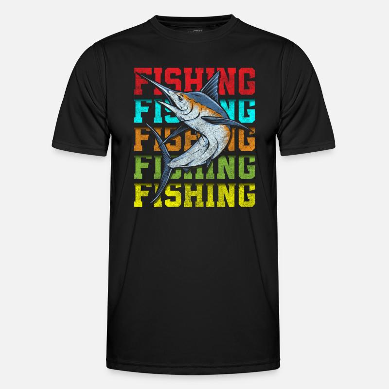fishing, perch, bait, pike Men's Functional T-Shirt