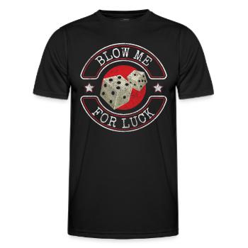 Players All In - Men's Functional T-Shirt - black - Front - AI Model Male 178 dark (178cm)