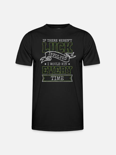 Player Cards Poker Fuldt Hus - Funktionsshirt til herrer - sort