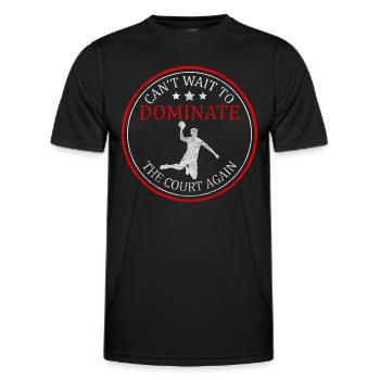 Handball Sportsman Team Goal - Men's Functional T-Shirt - black - Front - AI Model Male 178 dark (178cm)