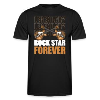 Music Band Concert - Men's Functional T-Shirt - black - Front - AI Model Male 178 dark (178cm)