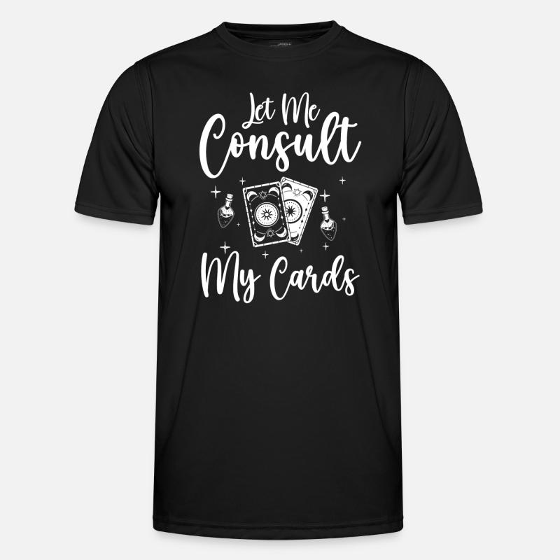 Card Reader Astrologer Hobby - Men's Functional T-Shirt - black