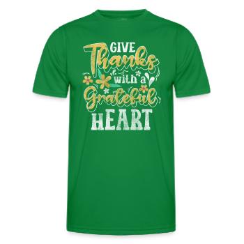 Réunion de cuisine familiale - T-shirt sport Homme - vert - Devant - AI Model Male 178 dark (178cm)