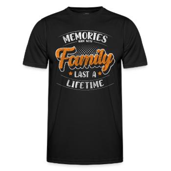 Reunion Party - Men's Functional T-Shirt - black - Front - AI Model Male 178 dark (178cm)