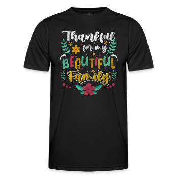 Familie Ausflug Zuhause - Männer Funktions-T-Shirt - Schwarz - Vorne - AI Model Male 178 dark (178cm)