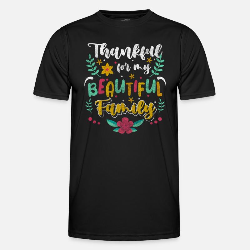 Family outing at home - Men's Functional T-Shirt - black