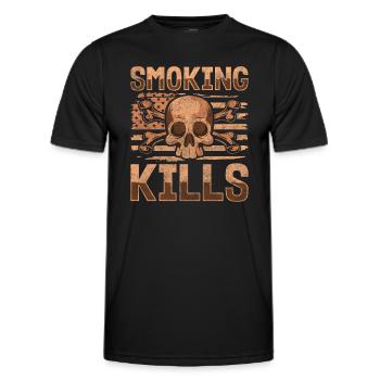 Addiction Bâtons lumineux Smokeless Discipline - T-shirt sport Homme - noir - Devant - AI Model Male 178 dark (178cm)