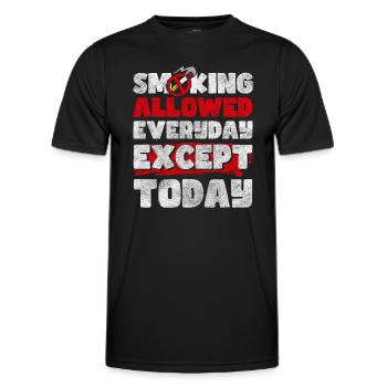 À la recherche du gagnant Discipline Ne pas fumer - T-shirt sport Homme - noir - Devant - AI Model Male 178 dark (178cm)