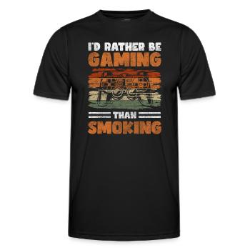 Nichtraucher Kippe Gesundheit Ziel - Männer Funktions-T-Shirt - Schwarz - Vorne - AI Model Male 178 dark (178cm)