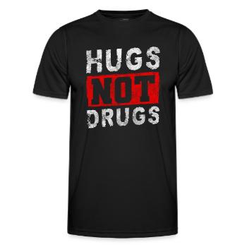 Drogen Süchtig Hanf - Männer Funktions-T-Shirt - Schwarz - Vorne - AI Model Male 178 dark (178cm)