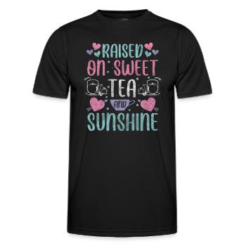 Tea Recreation Herbs Green Tea - Men's Functional T-Shirt - black - Front - AI Model Male 178 dark (178cm)