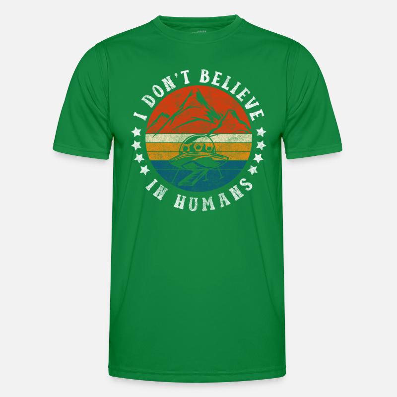 Ufo Galaxie Erdling Planet Männer Funktions-T-Shirt