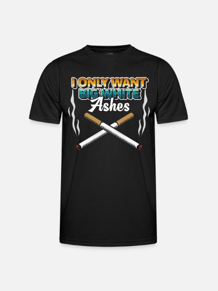 Tabak Nikotin Rauchverbot Droge - Männer Funktions-T-Shirt - Schwarz