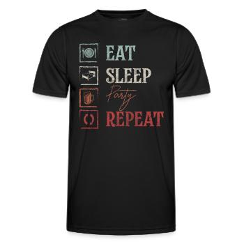 Feiern Geburtstag Männerabend Abfeiern - Männer Funktions-T-Shirt - Schwarz - Vorne - AI Model Male 178 dark (178cm)