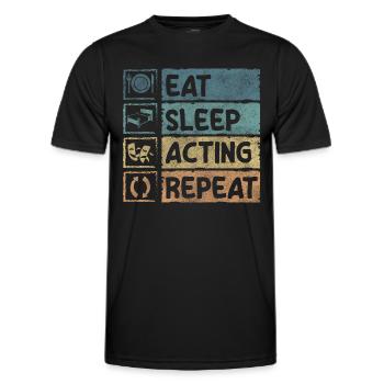 Theater Episch Regie Broadway - Männer Funktions-T-Shirt - Schwarz - Vorne - AI Model Male 178 dark (178cm)
