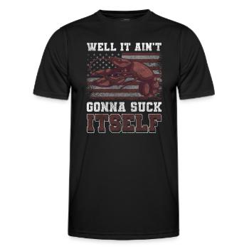 Buffet Restaurant Menu - T-shirt sport Homme - noir - Devant - AI Model Male 178 dark (178cm)