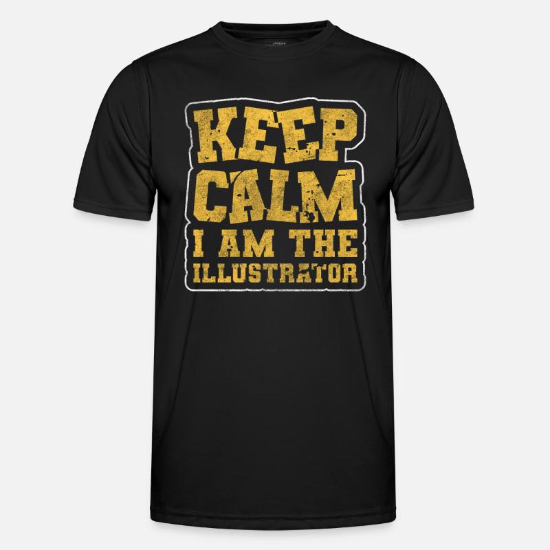 Designer Drawing Design - Men's Functional T-Shirt - black