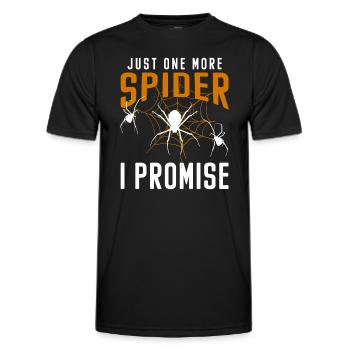 Spinnennetz Halloween Biss - Männer Funktions-T-Shirt - Schwarz - Vorne - AI Model Male 178 dark (178cm)