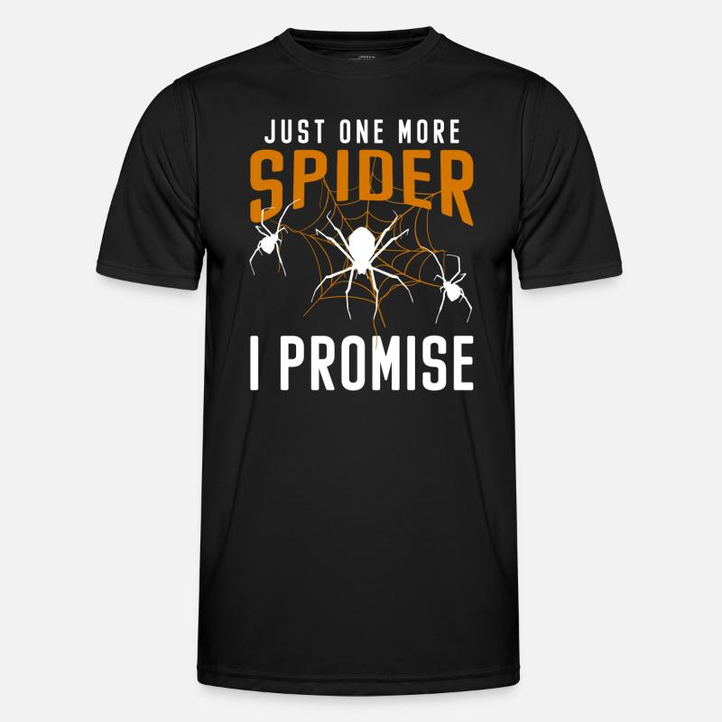 Spiderweb Halloween Bite - Men's Functional T-Shirt - black