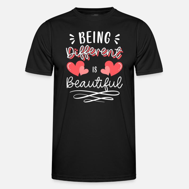 Different, proud, different - Men's Functional T-Shirt - black