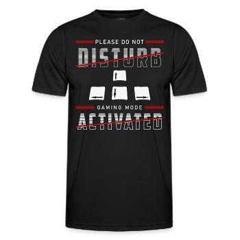 Gamer League - Men's Functional T-Shirt - black - Front - AI Model Male 178 dark (178cm)