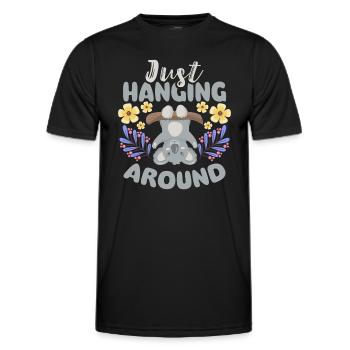 Eucalyptus Fluffy Marsupial Outback - Men's Functional T-Shirt - black - Front - AI Model Male 178 dark (178cm)