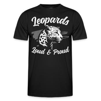 Afrika Wild Raubtier - Männer Funktions-T-Shirt - Schwarz - Vorne - AI Model Male 178 dark (178cm)
