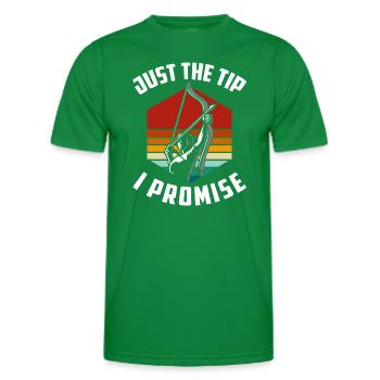 Cible d’arbalète Sagittarius Longbow - T-shirt sport Homme - vert - Devant - AI Model Male 178 dark (178cm)