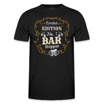 Bar Hopping Bar Dancing - T-shirt sport Homme - noir - Devant - AI Model Male 178 dark (178cm)