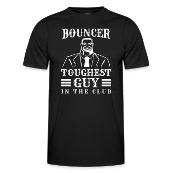 Fête de surveillance de l’emploi du service de sécurité - T-shirt sport Homme - noir - Devant - AI Model Male 178 dark (178cm)