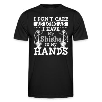 Hookah Tabak Chillen Zigarette - Männer Funktions-T-Shirt - Schwarz - Vorne - AI Model Male 178 dark (178cm)