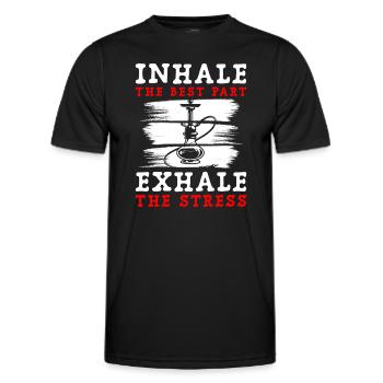 Sisha Tabac Turc - T-shirt sport Homme - noir - Devant - AI Model Male 178 dark (178cm)