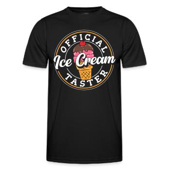 Eis Süßigkeiten Geschmack - Männer Funktions-T-Shirt - Schwarz - Vorne - AI Model Male 178 dark (178cm)