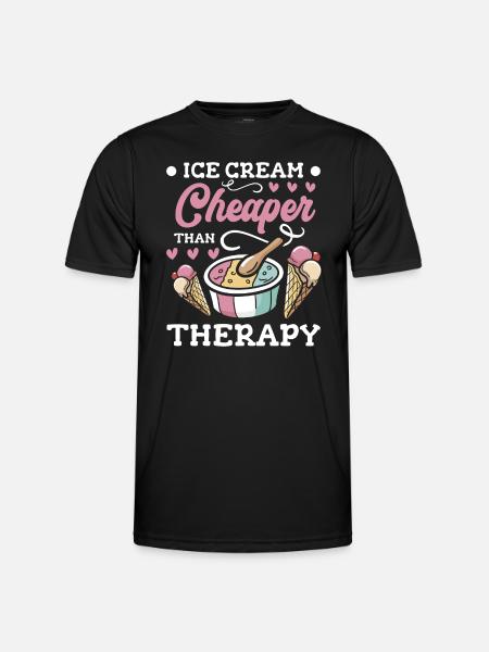 Ice Cream, Sweet, Snacking - Men's Functional T-Shirt - black