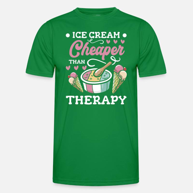 Eiscreme Süß Naschen Männer Funktions-T-Shirt