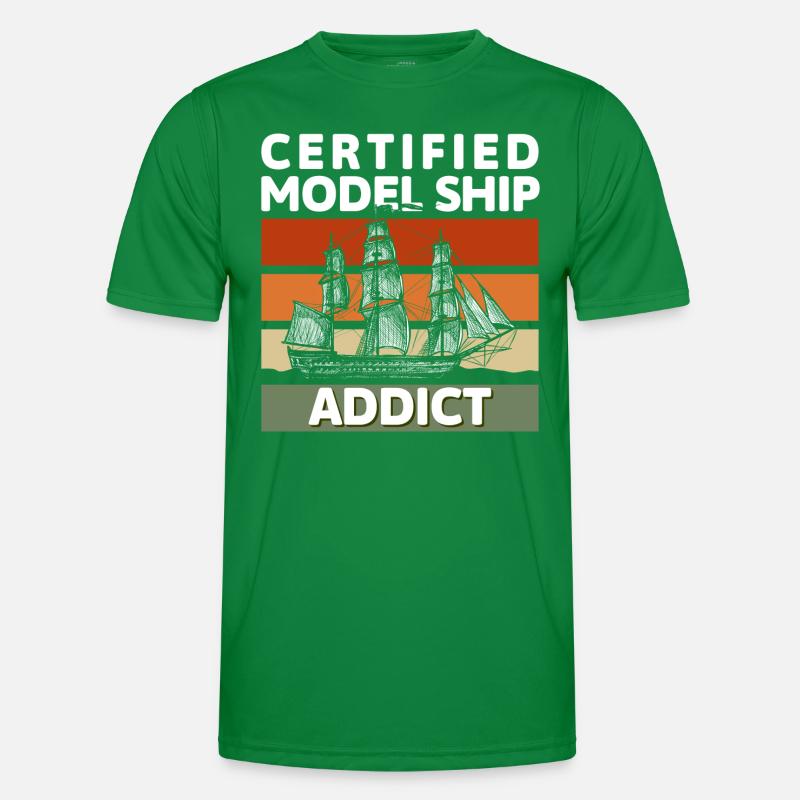 Schiff Schiffsmodell Rc Boot Männer Funktions-T-Shirt