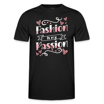 Shopping Modisch Modequeen Trendsetter - Männer Funktions-T-Shirt - Schwarz - Vorne - AI Model Male 178 dark (178cm)